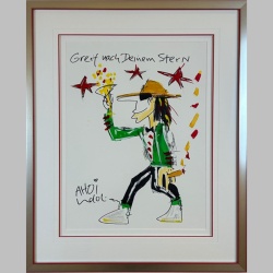 Udo Lindenberg Aquarell-Unikat: Greif nach deinem Stern,...
