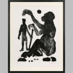 a. r. penck, mann und affe, lithographie, abstrakte kunst, kunstdrucke kaufen, bilder kaufen