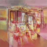 Das abstrakte Gemälde "Aspetti Urbani" des renommierten Künstlers Francesco Basile lädt zu einer emotionalen Erkundung der Stadtlandschaften ein. In lebendigen Acrylfarben auf einer 100 x 100 cm Leinwand festgehalten, fängt das Werk die Vielfalt urbaner Formen und Farben ein. Licht und Schatten spielen auf der Leinwand, verleihen der abstrakten Szene eine dynamische Tiefe. Indem es Raum für individuelle Interpretationen lässt, schafft das Gemälde eine persönliche Verbindung zum städtischen Leben. "Aspetti Urbani" öffnet Fenster zur Seele der Stadt.