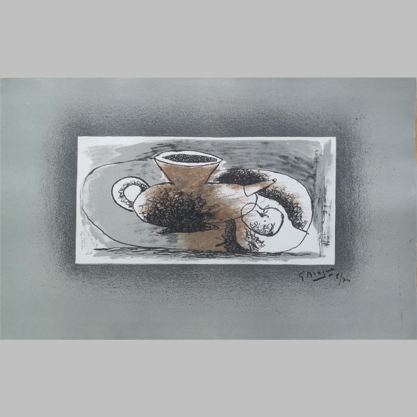Georges Braque - Theiere sur fond gris