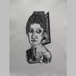 Max Beckmann - Frau mit Kerze