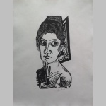 Max Beckmann - Frau mit Kerze