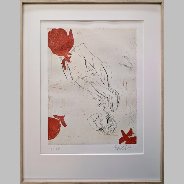 Georg Baselitz - Melancholie, Drei Rosen