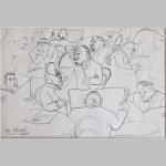 Josef Scharl - Zeitungsleser