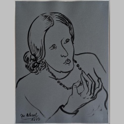 Josef Scharl - Frau mit Halskette
