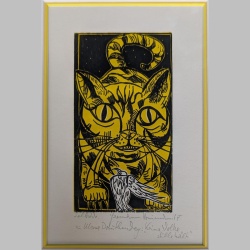 Hermann Naumann | Katze und kleiner Vogel