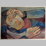 Josef Scharl - Liegender Mann