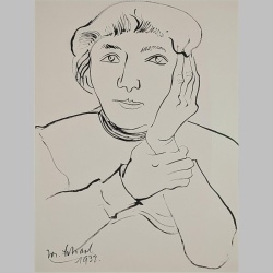 Josef Scharl | Nachdenkliche Frau