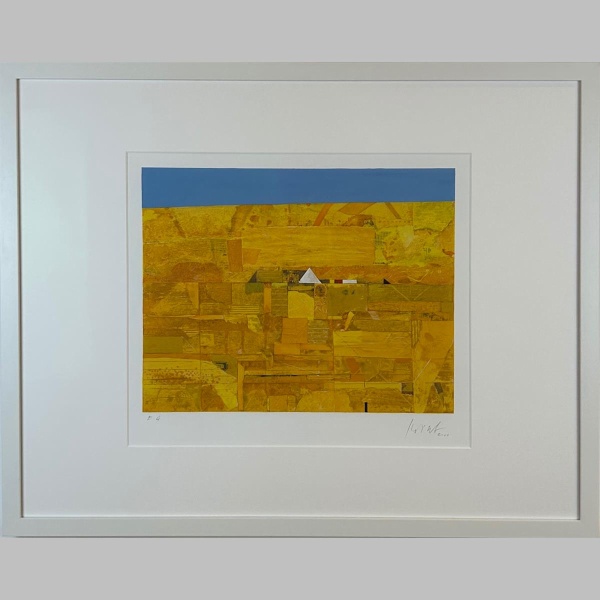 Karl Korab Lithographie: Sonnenseite, handsigniertes und limitiertes E.A. Exemplar.